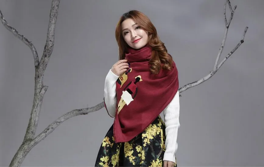 2017 Fashionable Printed Girls Scarf for Women