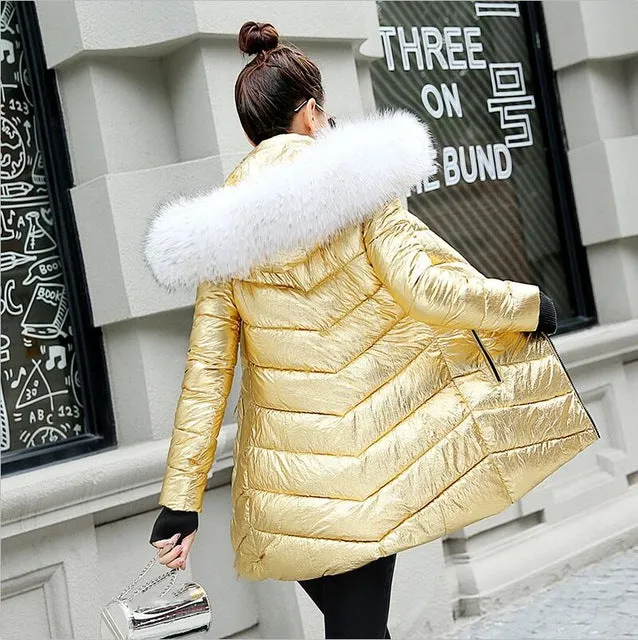 2018 Fashion Wadded jacket Female Coat Women Winter New Slim Warm Down cotton clothing Long sleeve Coat Winter Jackets