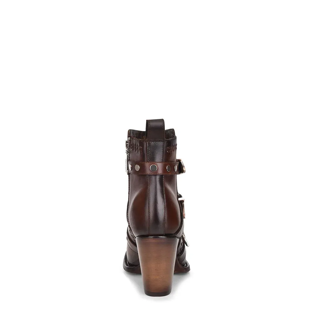 3F62RS- Cuadra maple cowhide ankle boots for women