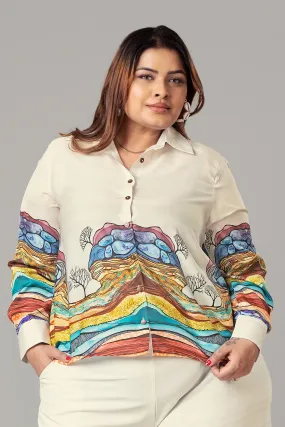 Abstract Shirt for Women