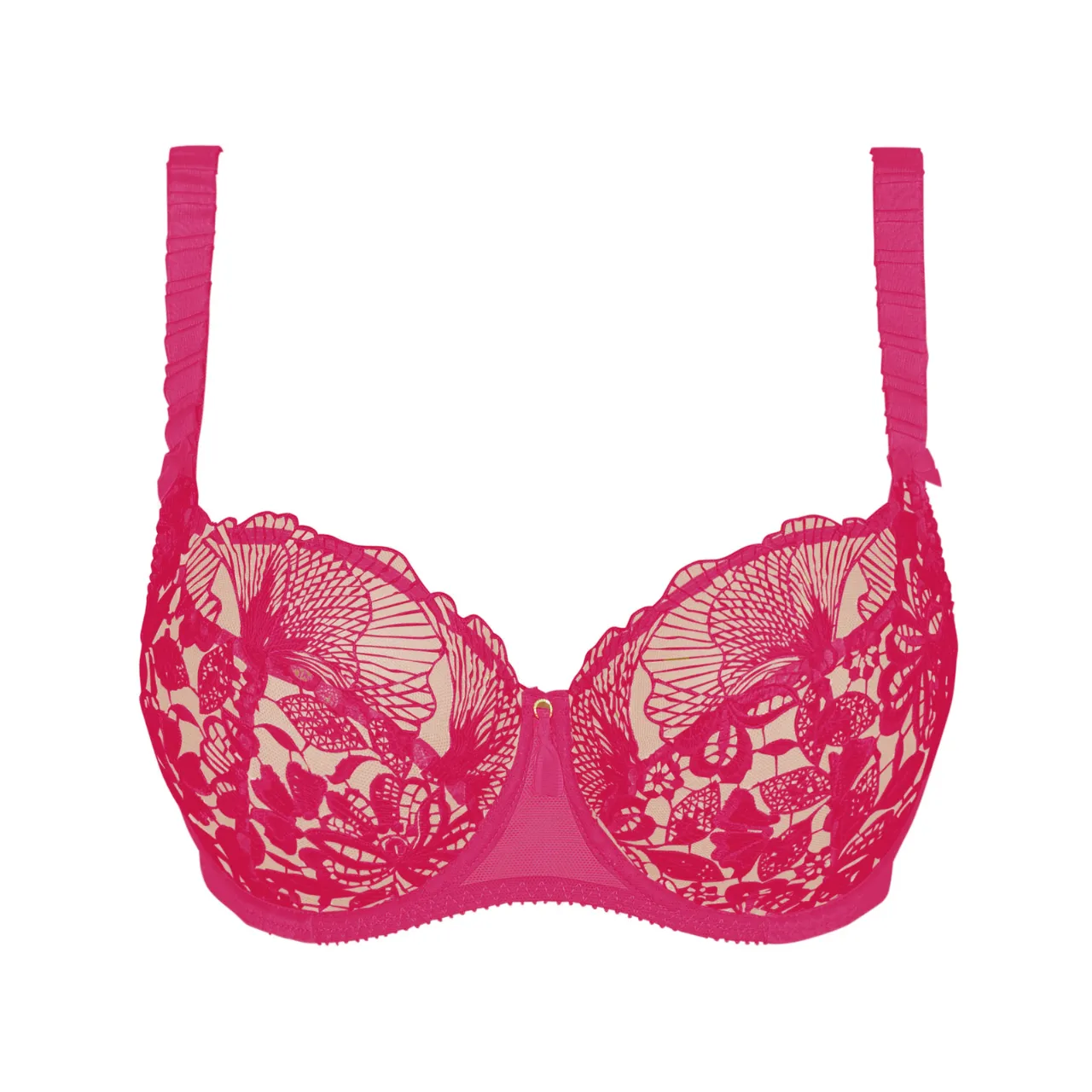 Agathe Underwired Low Neck Bra in Camelia