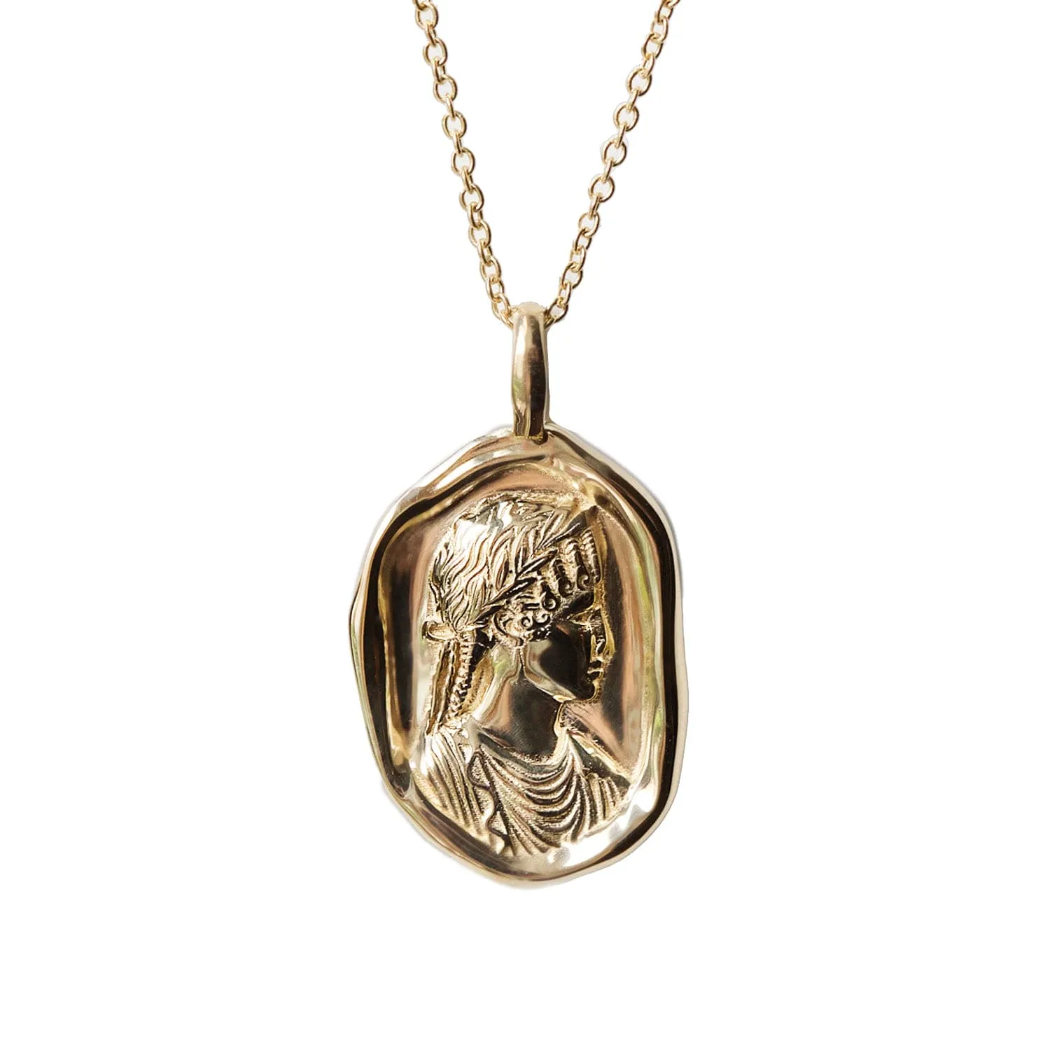 Agrippina Molten Gold Pendant