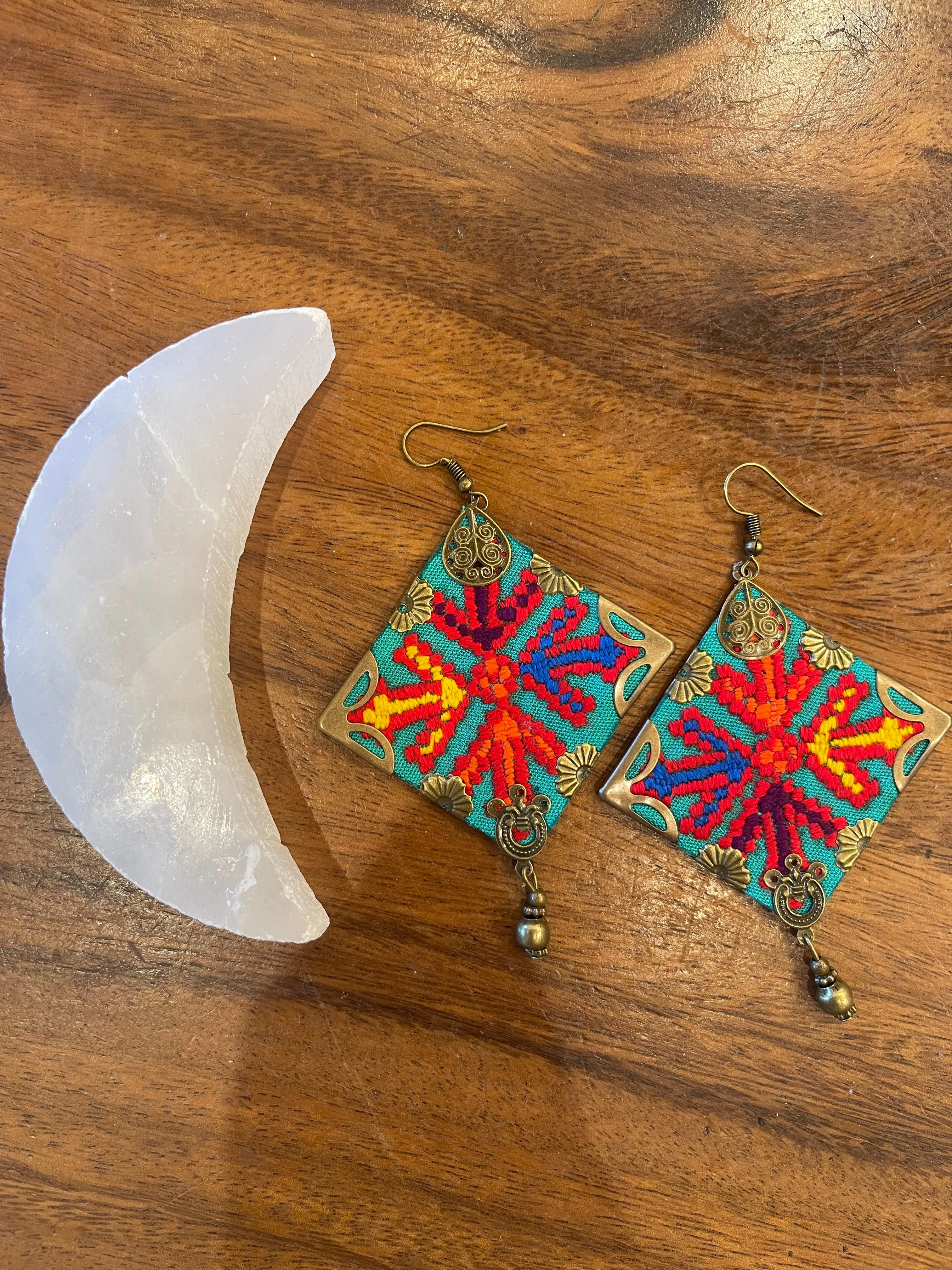 Balochi Embroidery Earrings-Multi