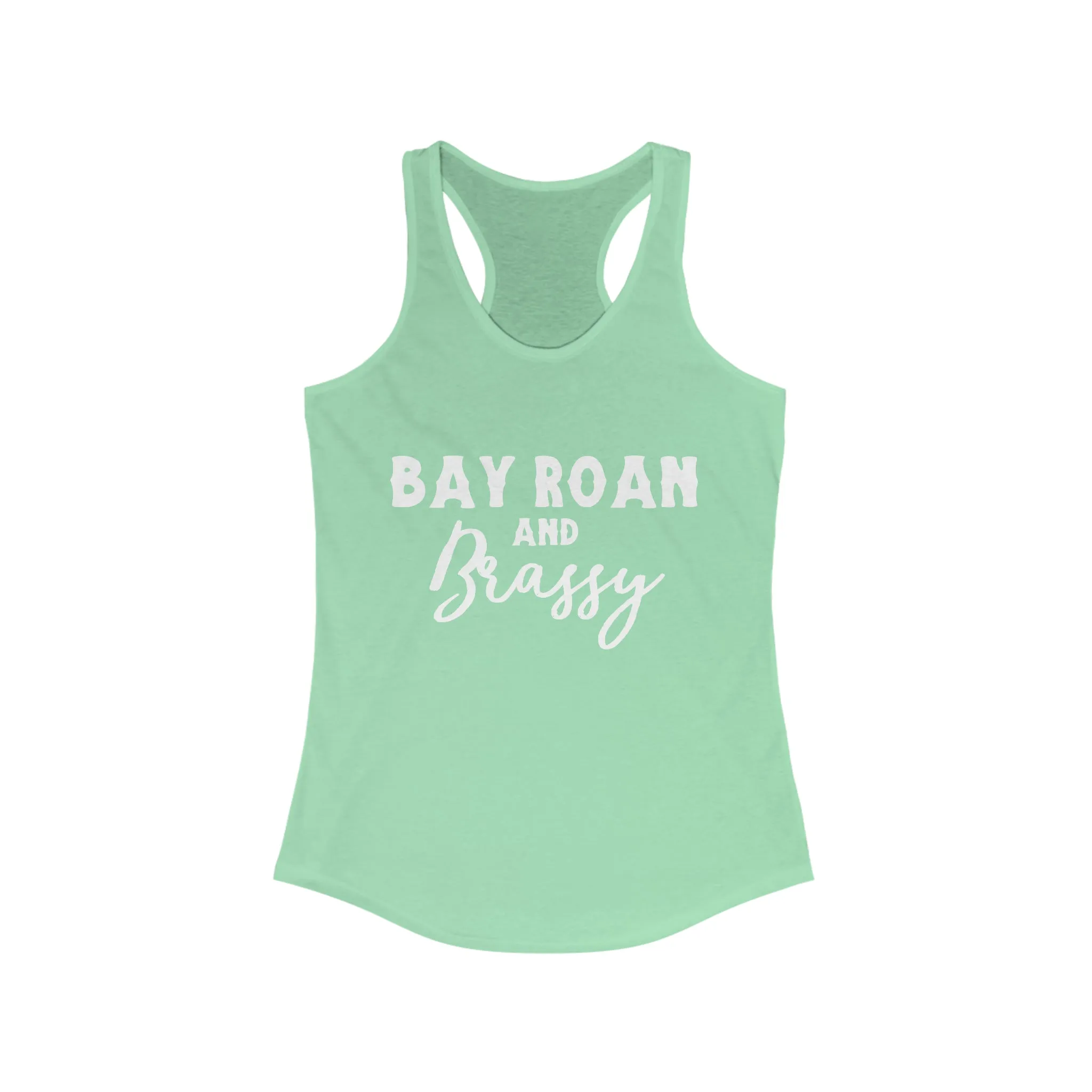 Bay Roan & Brassy  Racerback Tank