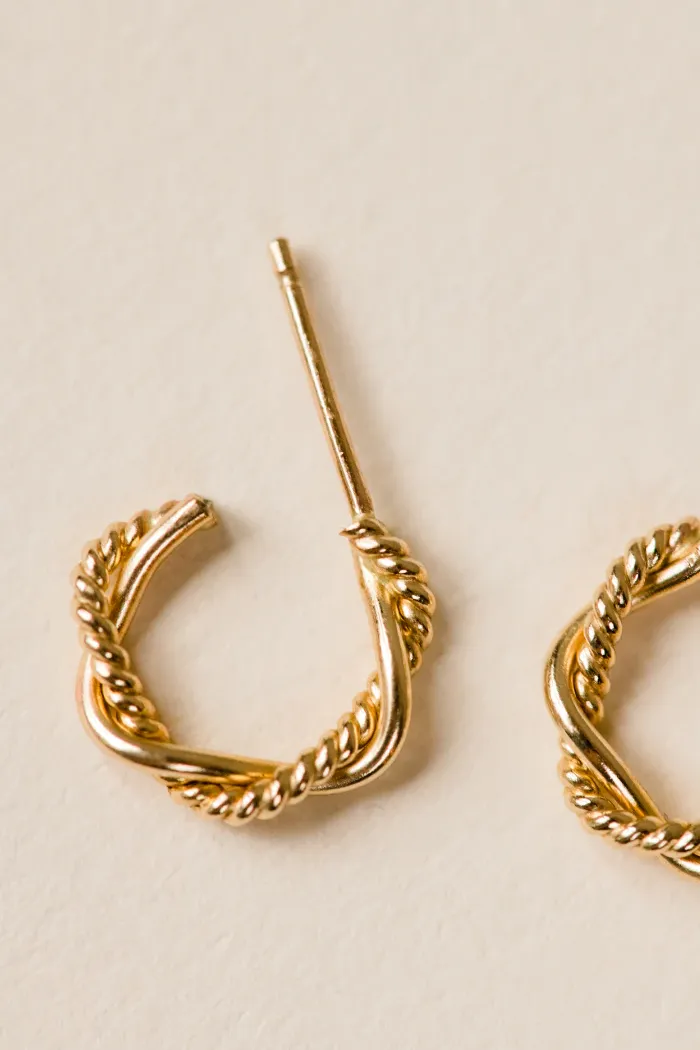 Braided Mini Hoops