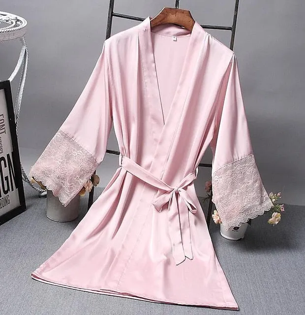 Bridesmaid Robes Satin Robe Bride Elegant Sleepwear