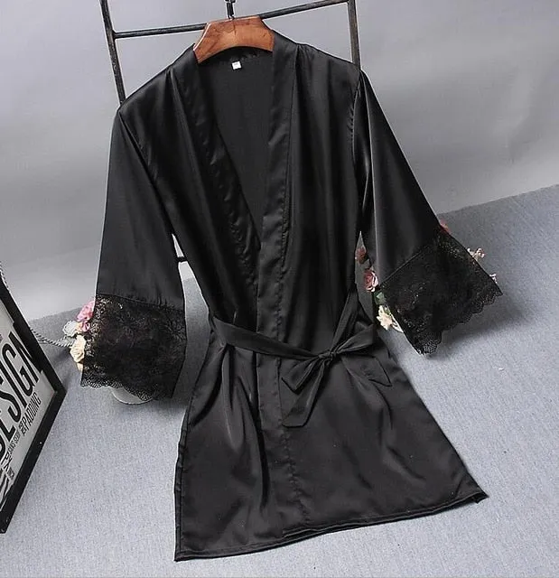 Bridesmaid Robes Satin Robe Bride Elegant Sleepwear