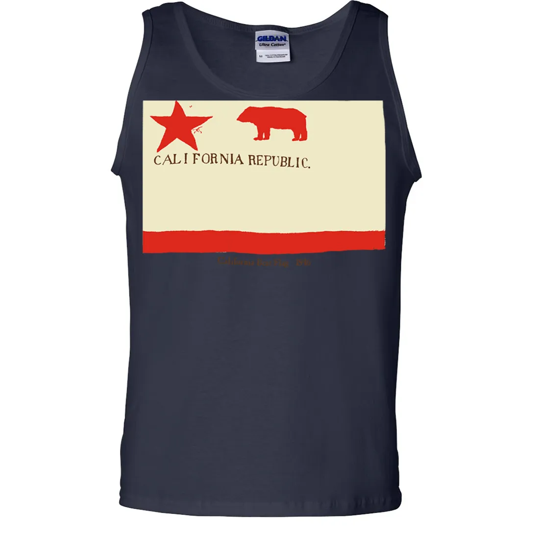 California Republic Bear Flag 1846 Asst Colors Tank Top