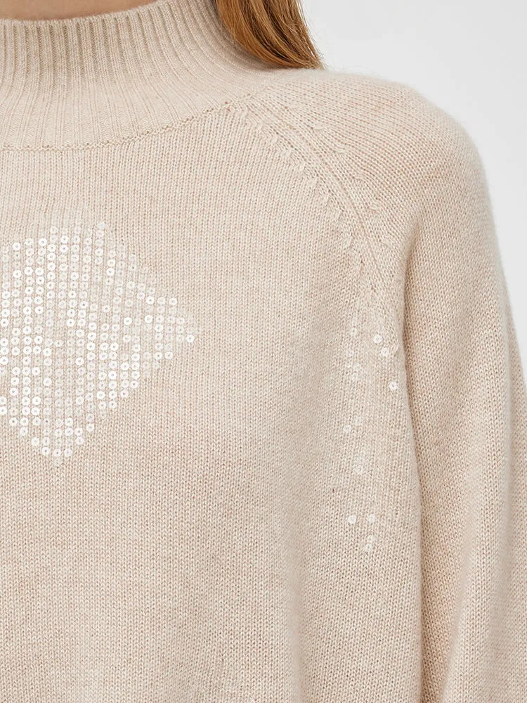 Cashmere Sequins Women Sweater