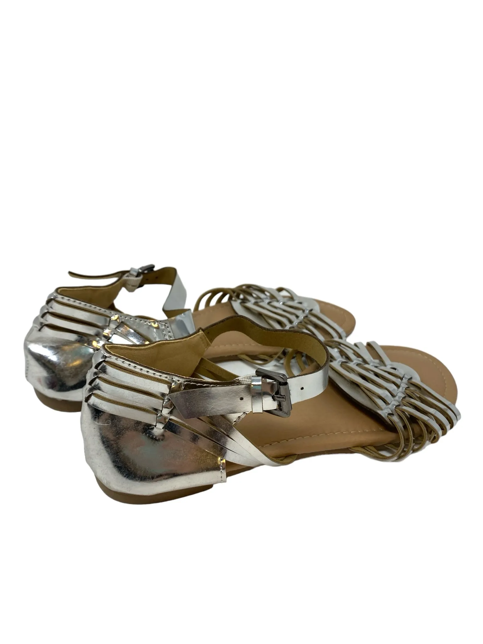 Cato Women Size 10 Silver Sandals