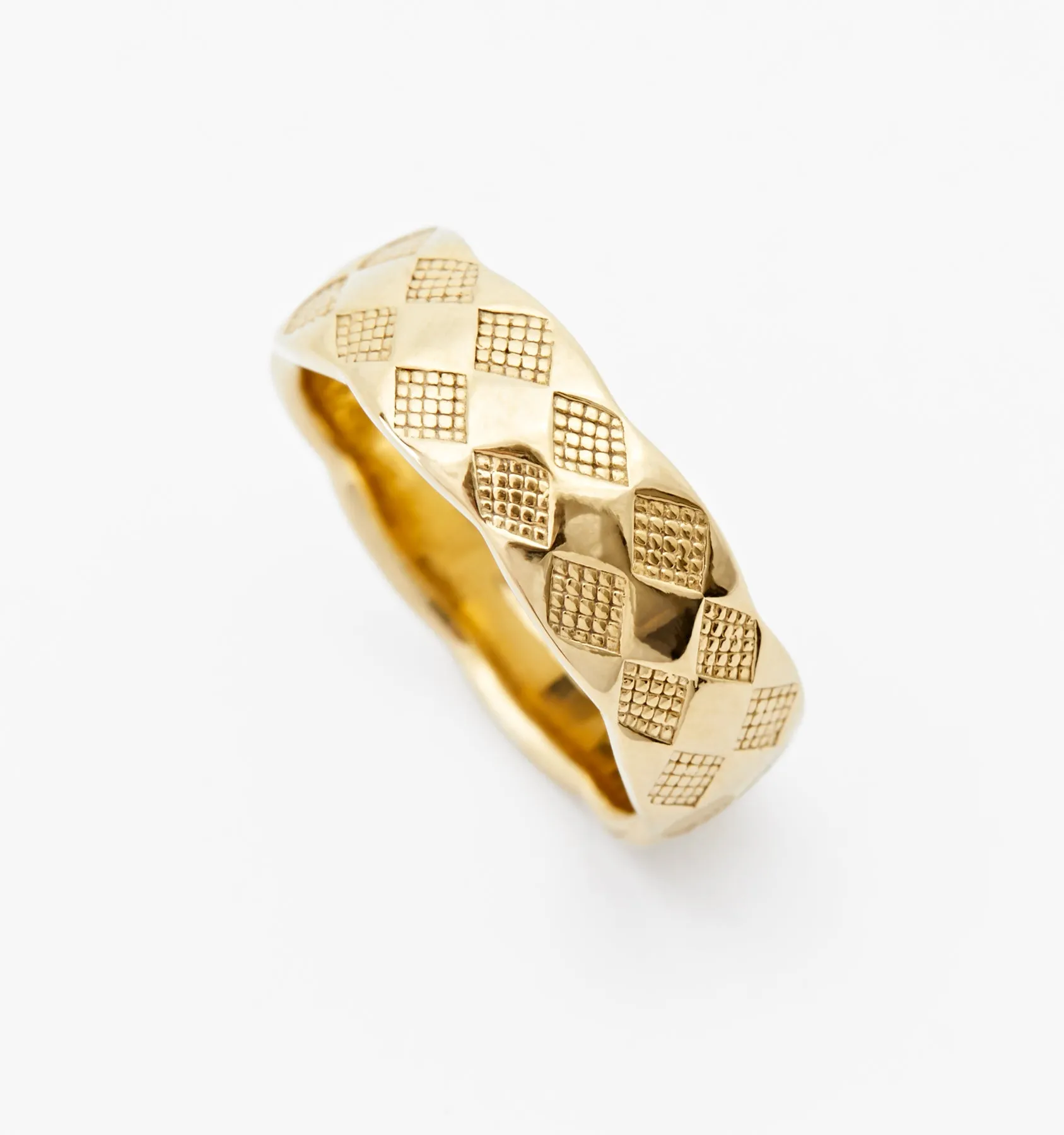 Checker Band Ring