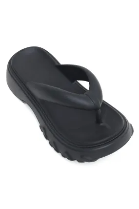 CHIC WOMEN SLIDES-BLACK