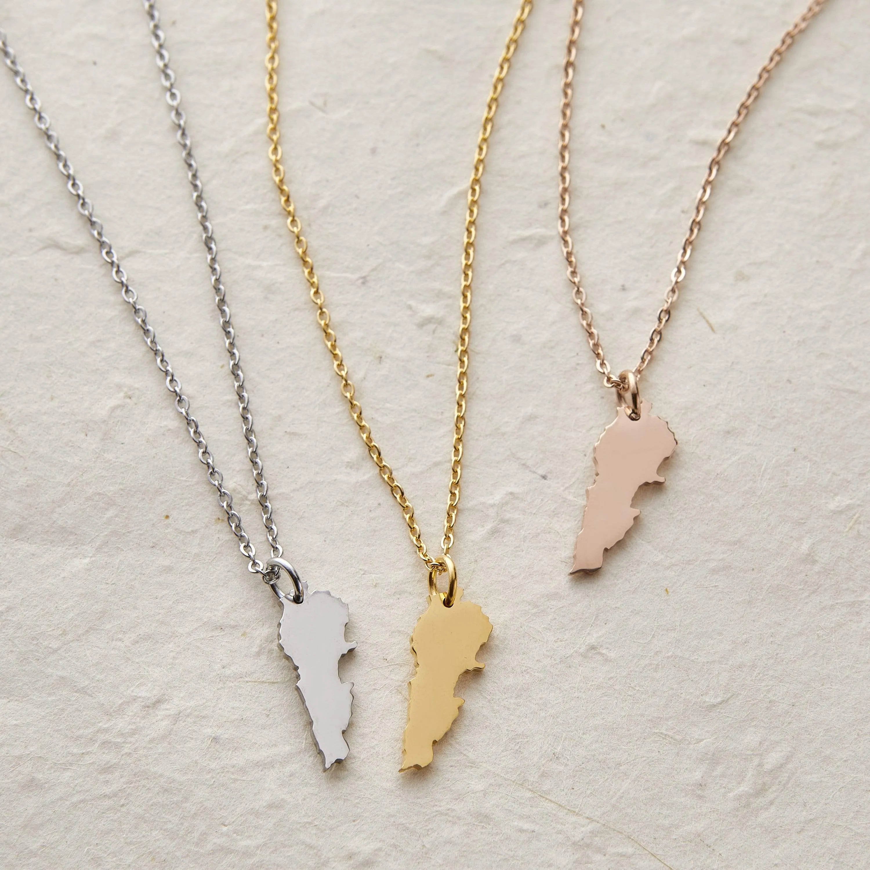 Country Map Necklace | Women