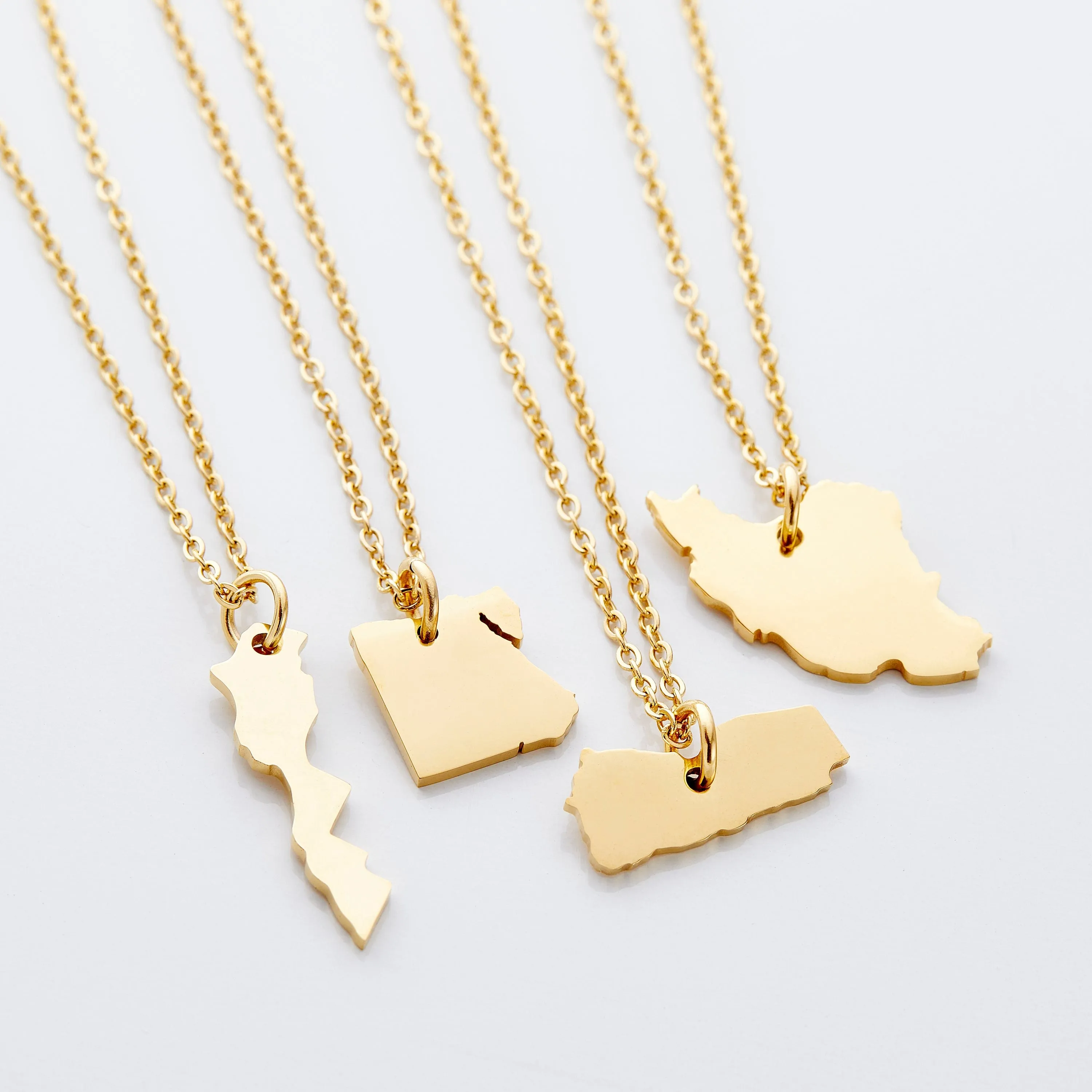 Country Map Necklace | Women