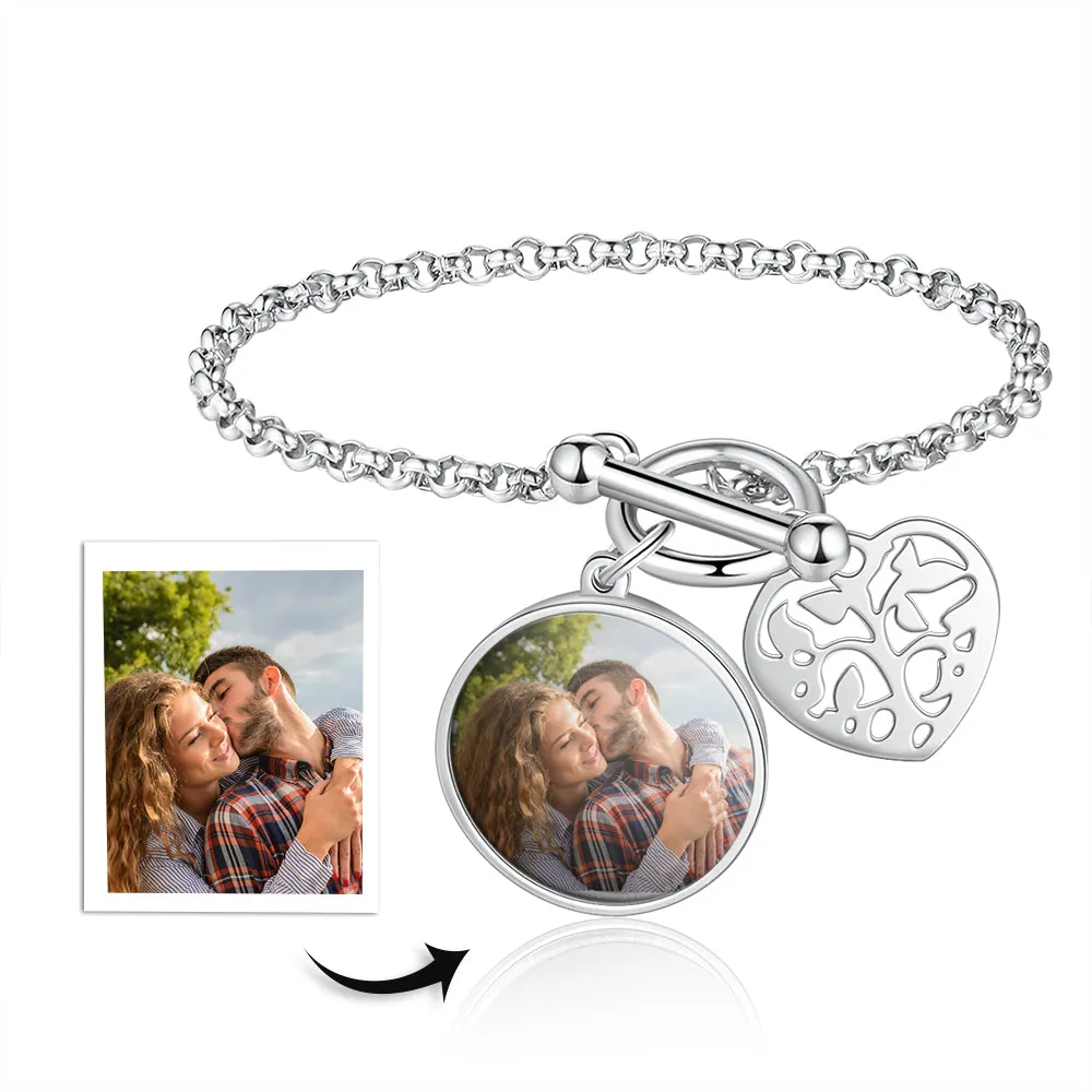 Custom Photo Charm Bracelet For Women