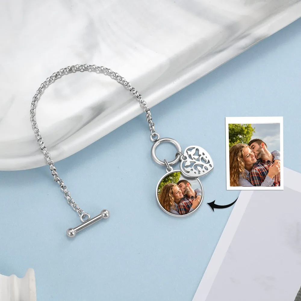 Custom Photo Charm Bracelet For Women