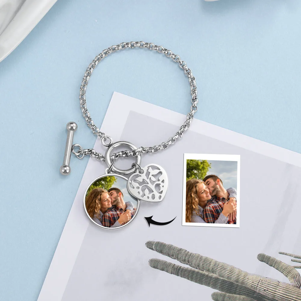 Custom Photo Charm Bracelet For Women