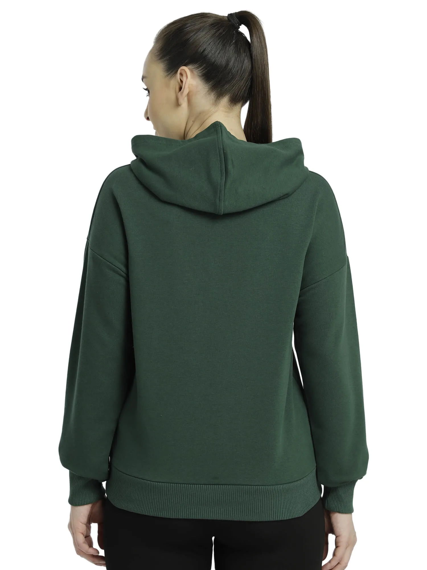 Dami Women Green Hoodie