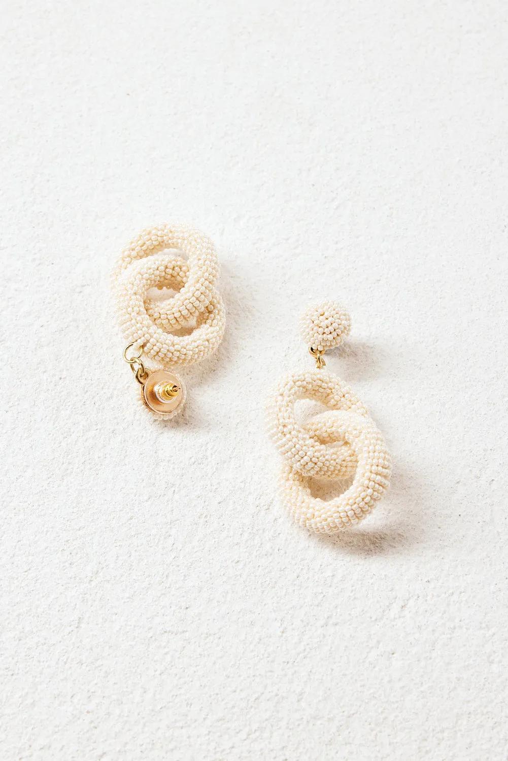 Danica Earrings in Cream