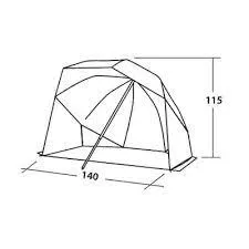 EasyCamp Beach Shelter Coast - Grey