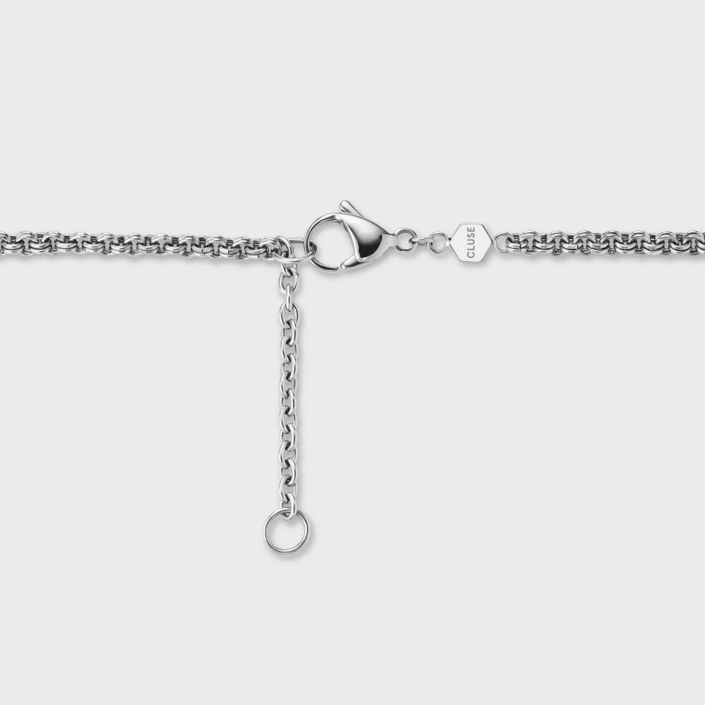 Essentielle Double Link Chain Necklace, Silver Colour