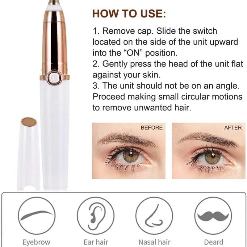 Eyebrow Trimmer for Women - Portable Electric Eyebrow Shaping Tool