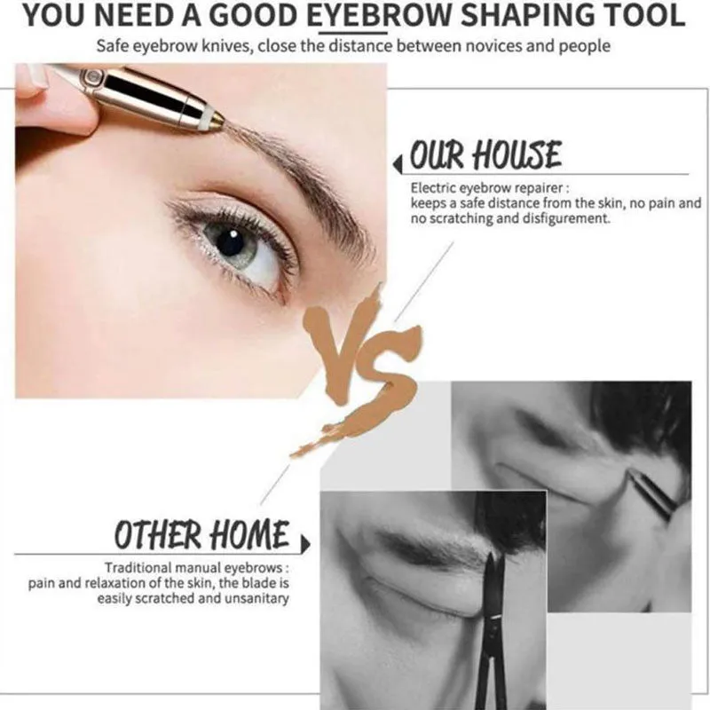 Eyebrow Trimmer for Women - Portable Electric Eyebrow Shaping Tool