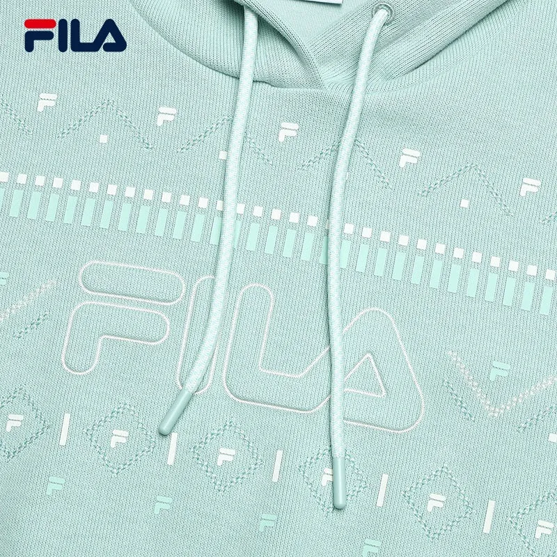 FILA CORE WHITE LINE EMERALD Women Hooded Sweater in Light Green