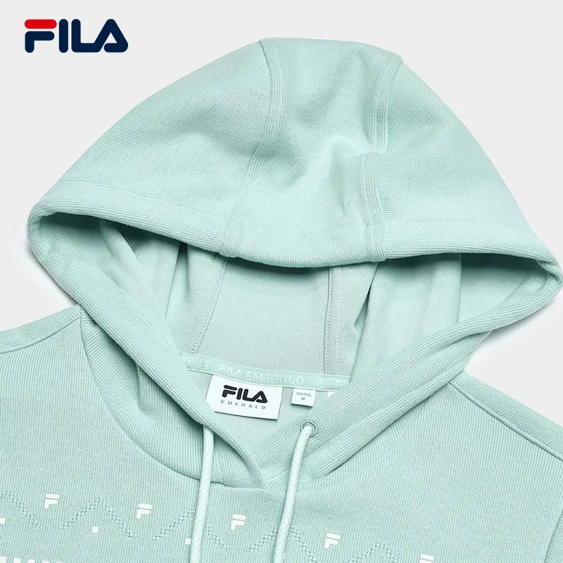 FILA CORE WHITE LINE EMERALD Women Hooded Sweater in Light Green