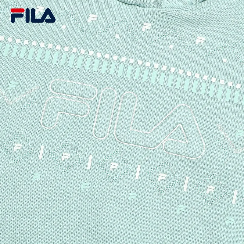 FILA CORE WHITE LINE EMERALD Women Hooded Sweater in Light Green