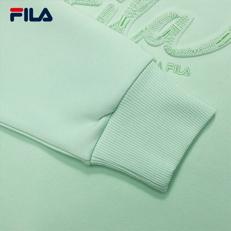 FILA CORE WHITE LINE EMERALD Women Pullover Sweater in Light Green