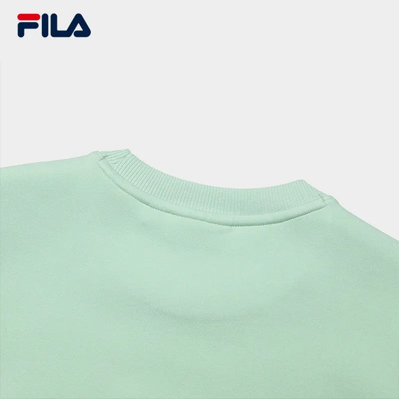 FILA CORE WHITE LINE EMERALD Women Pullover Sweater in Light Green