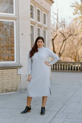 Getaway Grey Turtleneck Dress