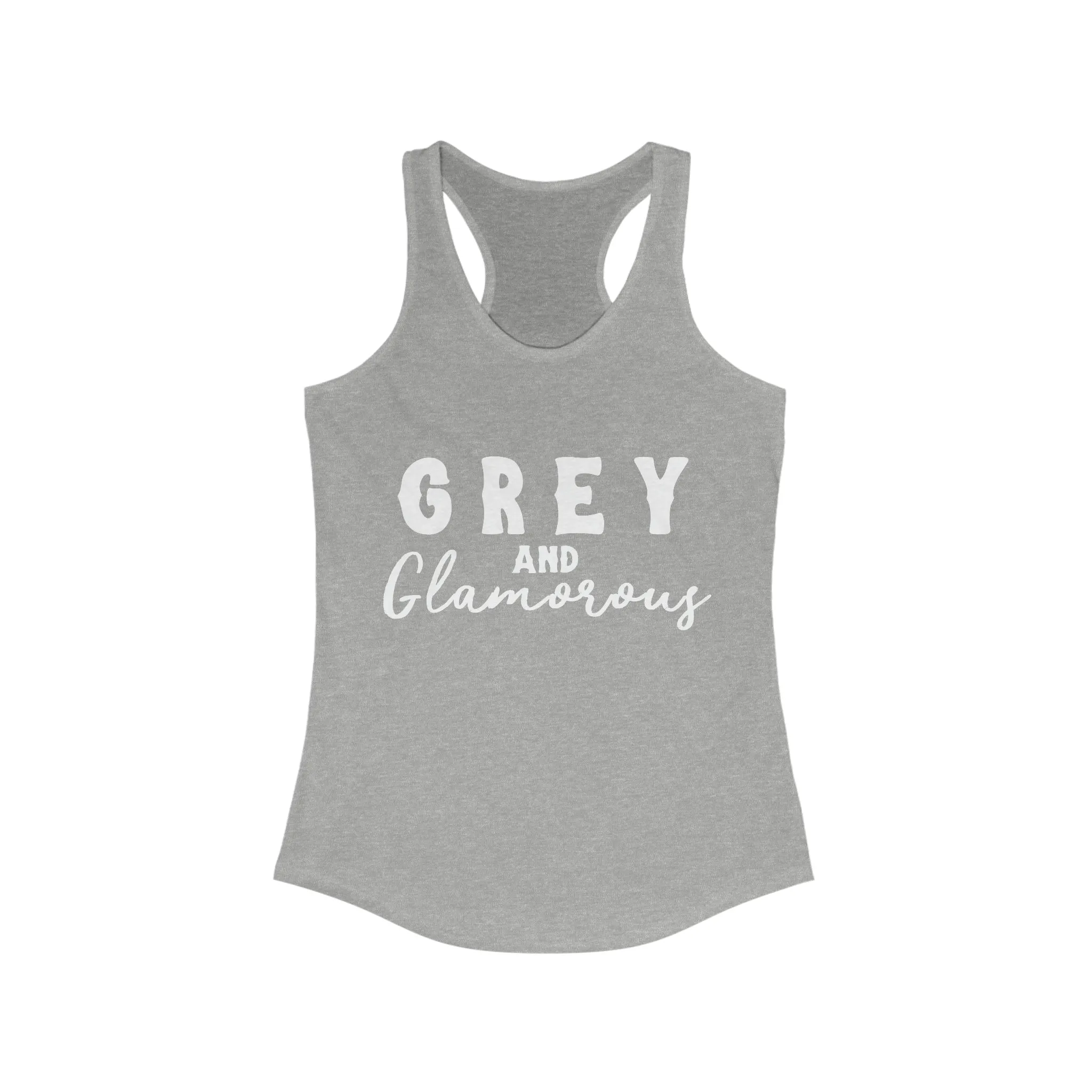 Grey & Glamorous Racerback Tank