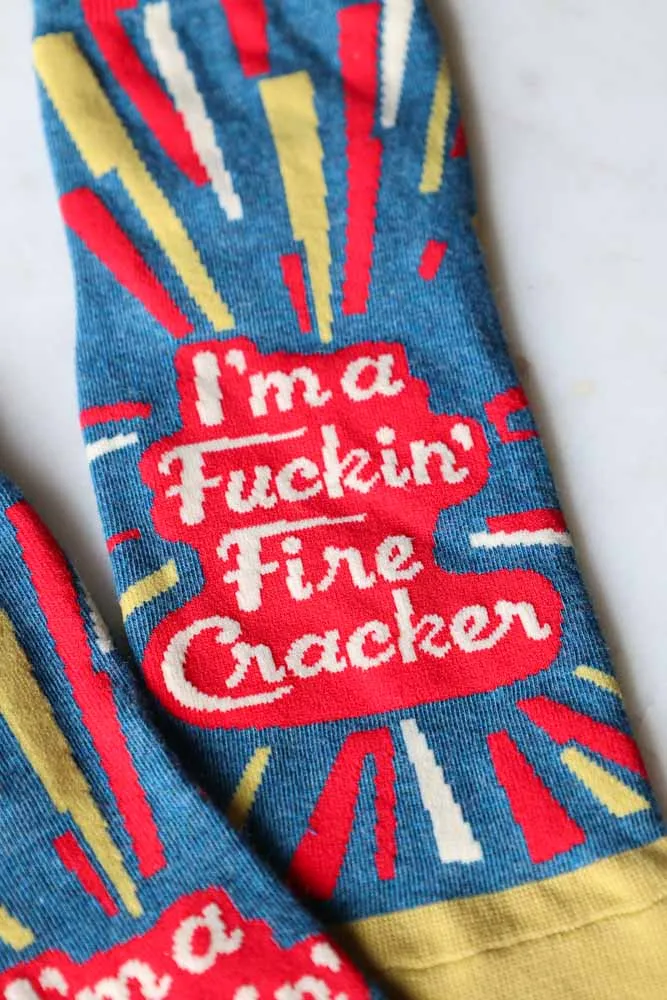 I'm A Fucking Firecracker Womens Ankle Socks