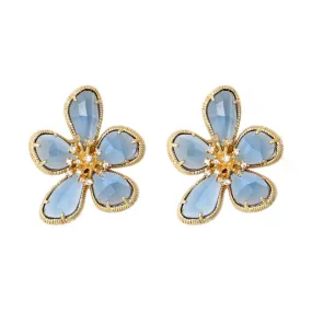 Just Lil Things  Blue Pin Earrings jlt11467