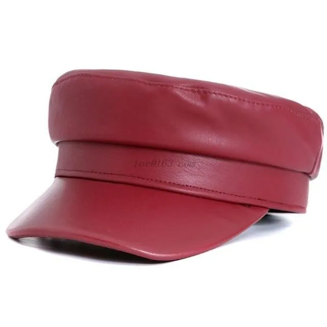 Leather Retro Cap