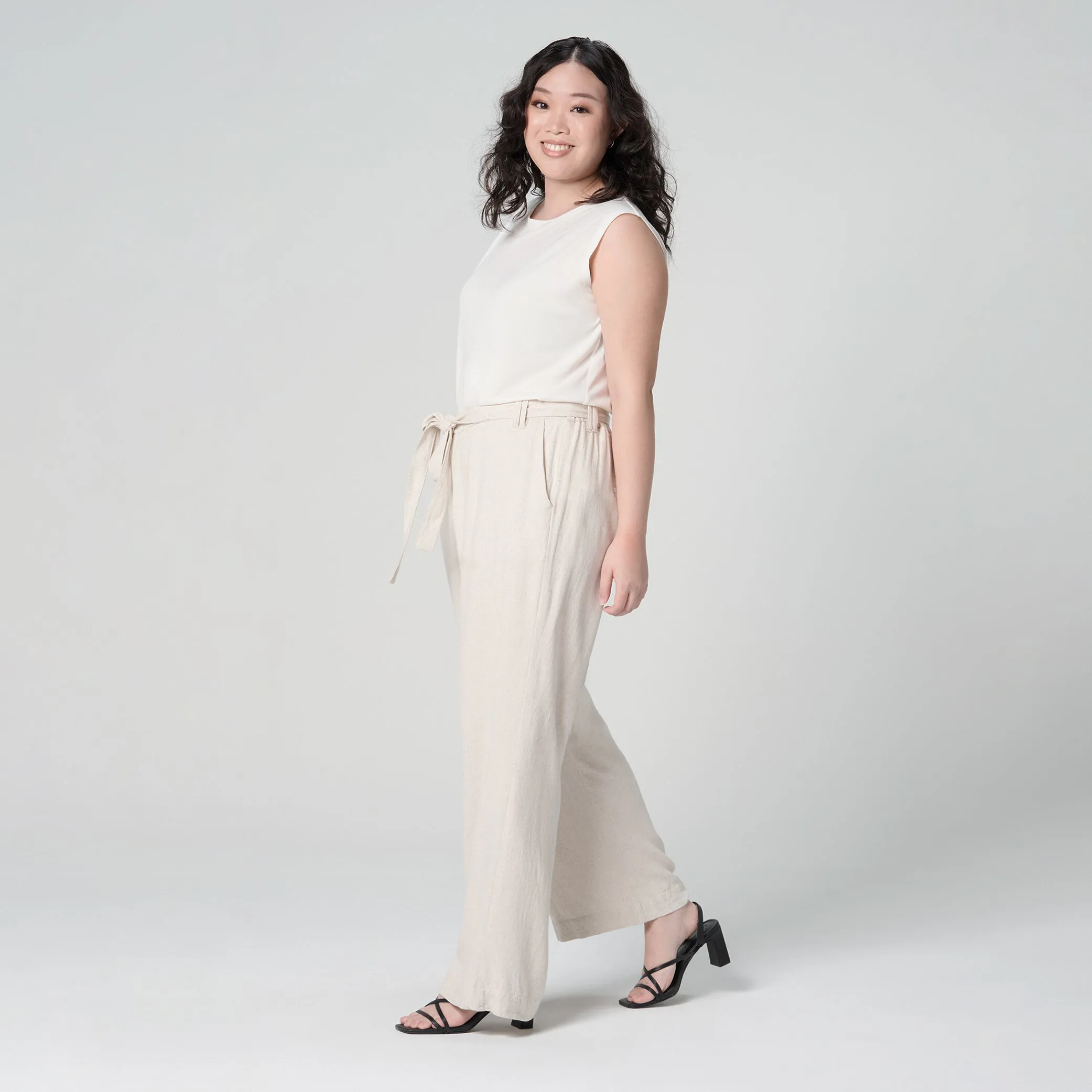 Linen Straight Pants