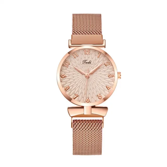 Luxury Women 6pcs Set Elegant Female Wristwatch