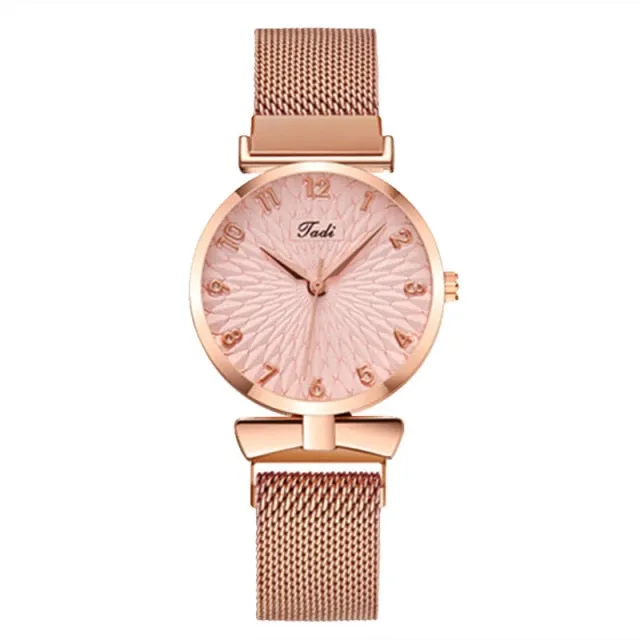 Luxury Women 6pcs Set Elegant Female Wristwatch