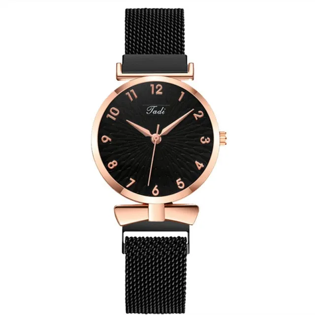 Luxury Women 6pcs Set Elegant Female Wristwatch