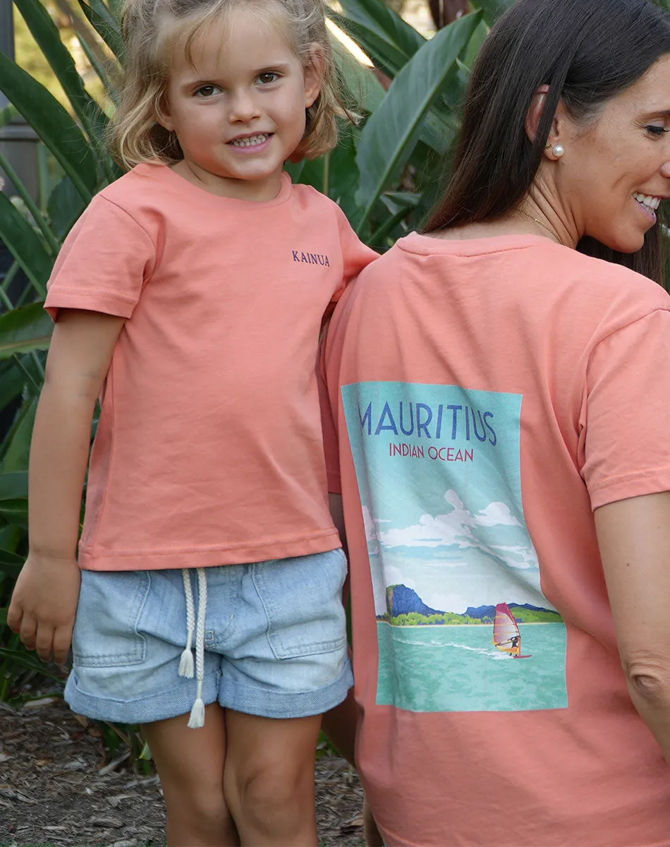 Mauritius Tshirt salmon - Women