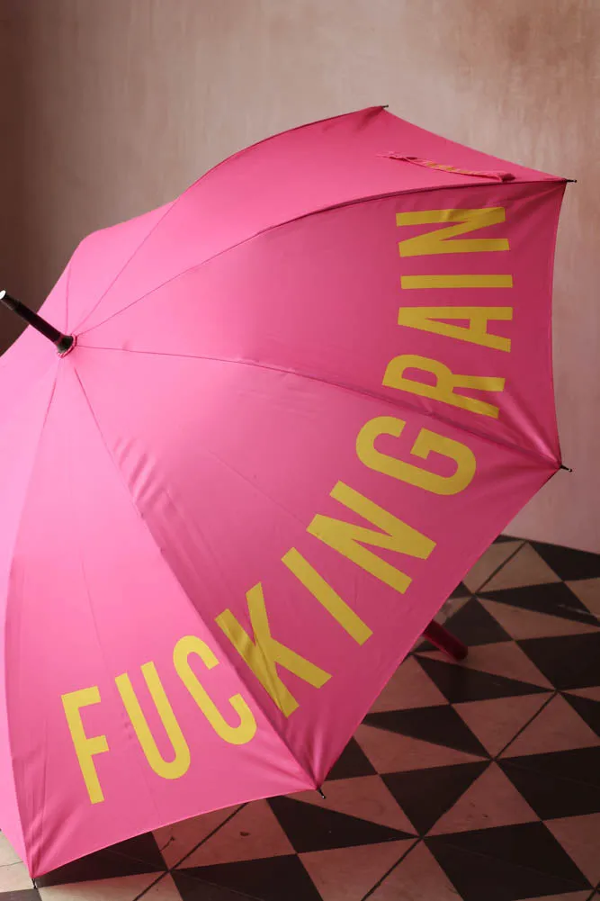 Pink Fucking Rain Umbrella