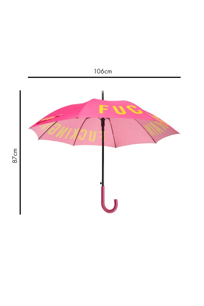 Pink Fucking Rain Umbrella