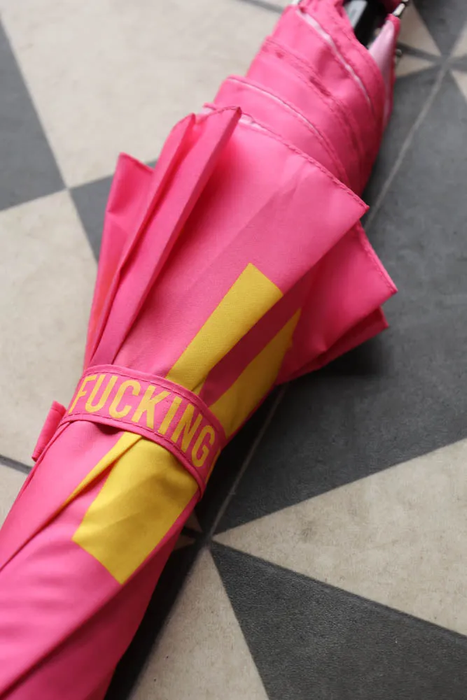 Pink Fucking Rain Umbrella