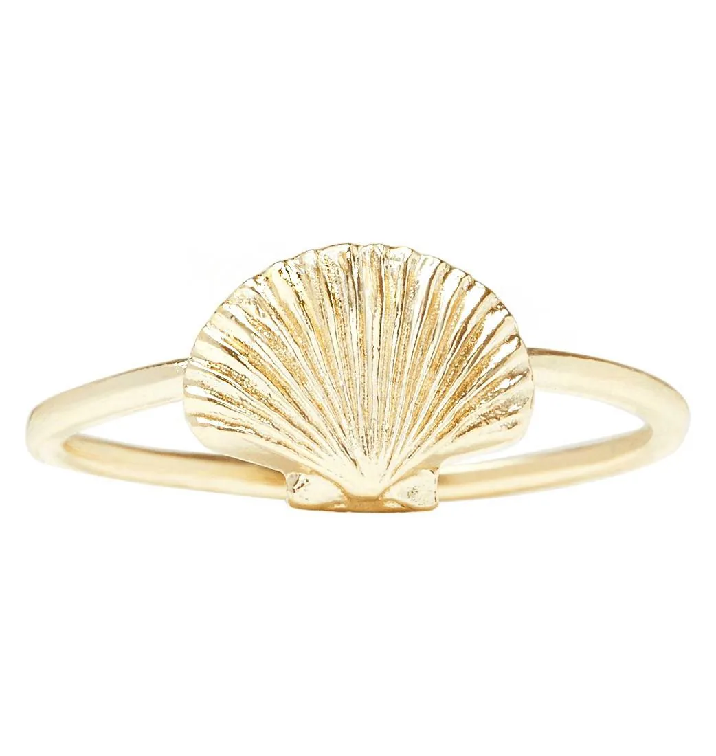 Scallop Shell Stacking Ring