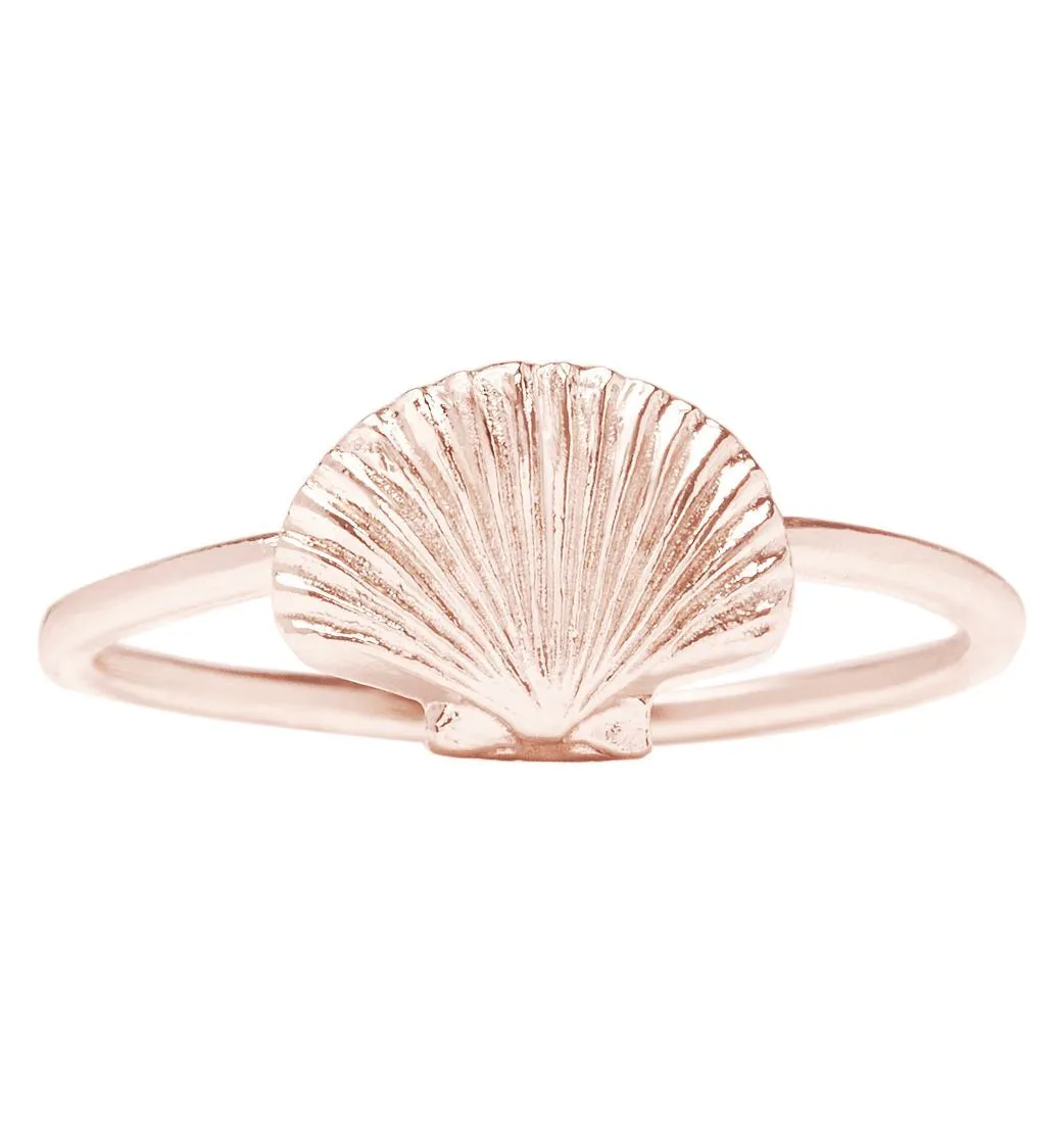 Scallop Shell Stacking Ring