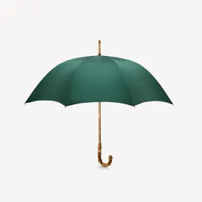 Singin' in the Rain Whangee Umbrella for Men - Jaguar Green