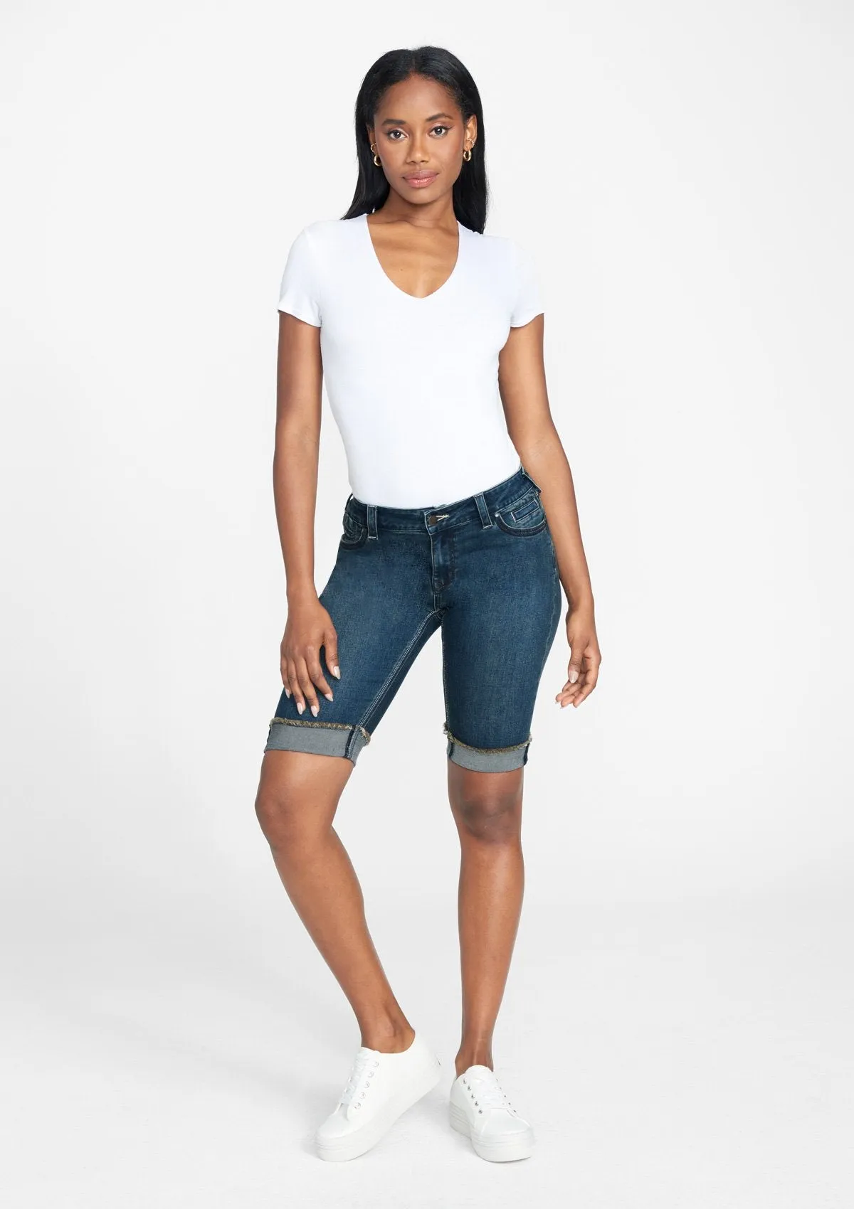 Tall Alanna Low Rise Jean Shorts