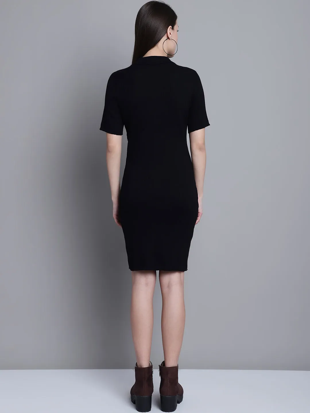 Women Black Jersey Dress